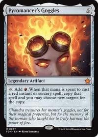 Pyromancer's Goggles - Foundations - Magic: The Gathering card