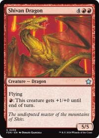 Shivan Dragon (0206) - Foundations - Magic: The Gathering card