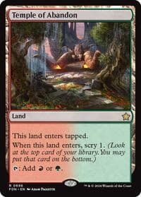 Temple of Abandon - Foundations - Magic: The Gathering card