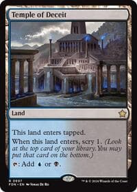 Temple of Deceit - Foundations - Magic: The Gathering card