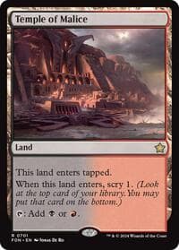 Temple of Malice - Foundations - Magic: The Gathering card