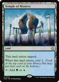 Temple of Mystery - Foundations - Magic: The Gathering card