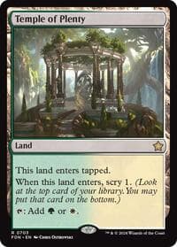 Temple of Plenty - Foundations - Magic: The Gathering card