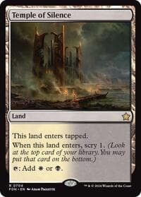 Temple of Silence - Foundations - Magic: The Gathering card