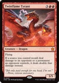 Twinflame Tyrant - Foundations - Magic: The Gathering card