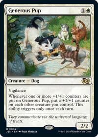 Generous Pup - Foundations Jumpstart - Magic: The Gathering card