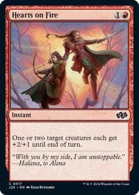Hearts on Fire - Foundations Jumpstart - Magic: The Gathering card