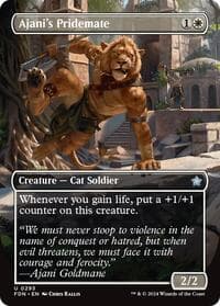 Ajani's Pridemate (Borderless) - Foundations - Magic: The Gathering card