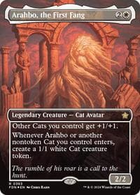 Arahbo, the First Fang (Borderless) (Mana Foil) - Foundations - Magic: The Gathering card
