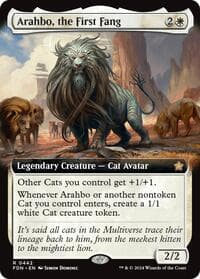 Arahbo, the First Fang (Extended Art) - Foundations - Magic: The Gathering card