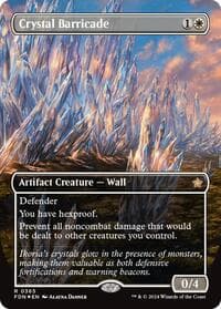 Crystal Barricade (Borderless) (Mana Foil) - Foundations - Magic: The Gathering card