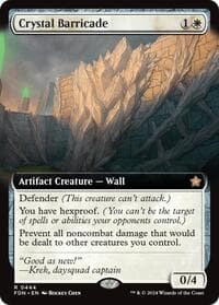 Crystal Barricade (Extended Art) - Foundations - Magic: The Gathering card