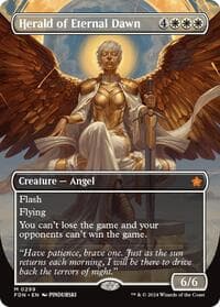 Herald of Eternal Dawn (Borderless) - Foundations - Magic: The Gathering card