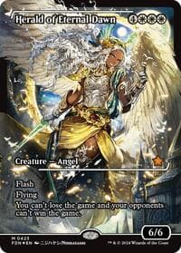 Herald of Eternal Dawn (Showcase) - Foundations - Magic: The Gathering card