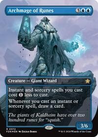 Archmage of Runes (Borderless) (Mana Foil) - Foundations - Magic: The Gathering card