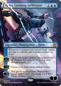 Kaito, Cunning Infiltrator (Borderless) - Foundations - Magic: The Gathering card
