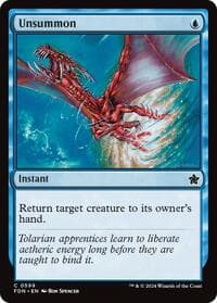 Unsummon (0599) - Foundations - Magic: The Gathering card