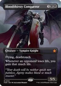 Bloodthirsty Conqueror (Borderless) - Foundations - Magic: The Gathering card
