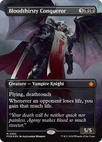 Bloodthirsty Conqueror (Borderless) (Mana Foil) - Foundations - Magic: The Gathering card
