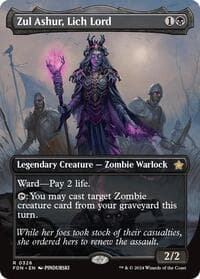 Zul Ashur, Lich Lord (Borderless) - Foundations - Magic: The Gathering card