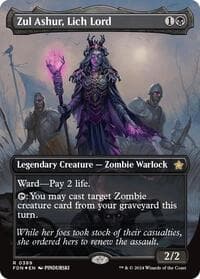 Zul Ashur, Lich Lord (Borderless) (Mana Foil) - Foundations - Magic: The Gathering card