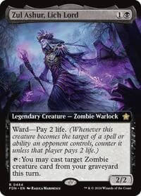 Zul Ashur, Lich Lord (Extended Art) - Foundations - Magic: The Gathering card