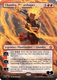 Chandra, Flameshaper (Borderless) - Foundations - Magic: The Gathering card