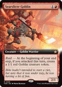 Searslicer Goblin (Extended Art) - Foundations - Magic: The Gathering card