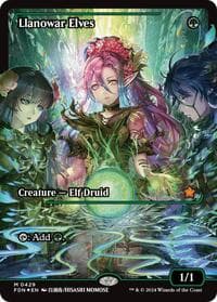 Llanowar Elves (Showcase) - Foundations - Magic: The Gathering card