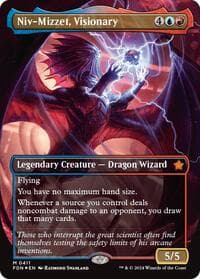 Niv-Mizzet, Visionary (Borderless) (Mana Foil) - Foundations - Magic: The Gathering card