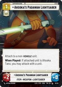 Ahsoka's Padawan Lightsaber (Hyperspace) - Twilight of the Republic: Weekly Play Promos - Star Wars: Unlimited card