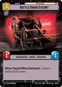 Battle Droid Escort (Hyperspace) - Twilight of the Republic: Weekly Play Promos - Star Wars: Unlimited card