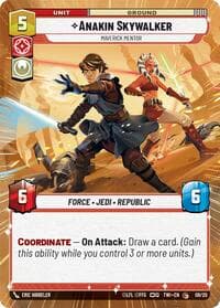 Anakin Skywalker - Maverick Mentor (Hyperspace) - Twilight of the Republic: Weekly Play Promos - Star Wars: Unlimited card