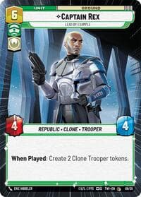 Captain Rex - Lead by Example (Hyperspace) - Twilight of the Republic: Weekly Play Promos - Star Wars: Unlimited card