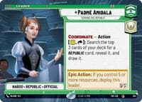 Padmé Amidala - Serving the Republic (Hyperspace) - Twilight of the Republic - Star Wars: Unlimited card