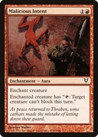 Malicious Intent - Avacyn Restored - Magic: The Gathering card