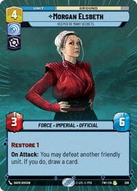 Morgan Elsbeth - Keeper of Many Secrets (Hyperspace) - Twilight of the Republic - Star Wars: Unlimited card