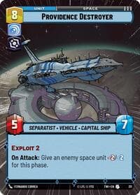 Providence Destroyer (Hyperspace) - Twilight of the Republic - Star Wars: Unlimited card