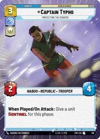 Captain Typho - Protecting the Senator (Hyperspace) - Twilight of the Republic - Star Wars: Unlimited card
