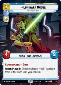 Luminara Unduli - Soft-Spoken Master (Hyperspace) - Twilight of the Republic - Star Wars: Unlimited card