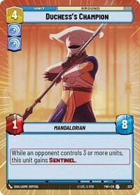 Duchess's Champion (Hyperspace) - Twilight of the Republic - Star Wars: Unlimited card