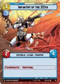 Infantry of the 212th (Hyperspace) - Twilight of the Republic - Star Wars: Unlimited card