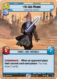 Ki-Adi-Mundi - Composed and Confident (Hyperspace) - Twilight of the Republic - Star Wars: Unlimited card