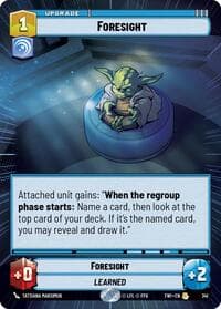 Foresight (Hyperspace) - Twilight of the Republic - Star Wars: Unlimited card