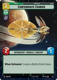 Confederate Courier (Hyperspace) - Twilight of the Republic - Star Wars: Unlimited card