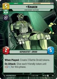 Kraken - Confederate Tactician (Hyperspace) - Twilight of the Republic - Star Wars: Unlimited card