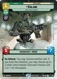 Kalani - Analytical General (Hyperspace) - Twilight of the Republic - Star Wars: Unlimited card
