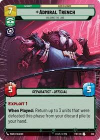 Admiral Trench - Holding the Line (Hyperspace) - Twilight of the Republic - Star Wars: Unlimited card