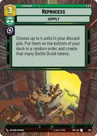 Reprocess (Hyperspace) - Twilight of the Republic - Star Wars: Unlimited card