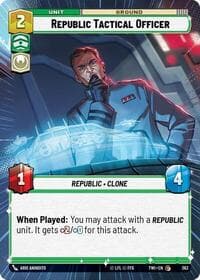 Republic Tactical Officer (Hyperspace) - Twilight of the Republic - Star Wars: Unlimited card